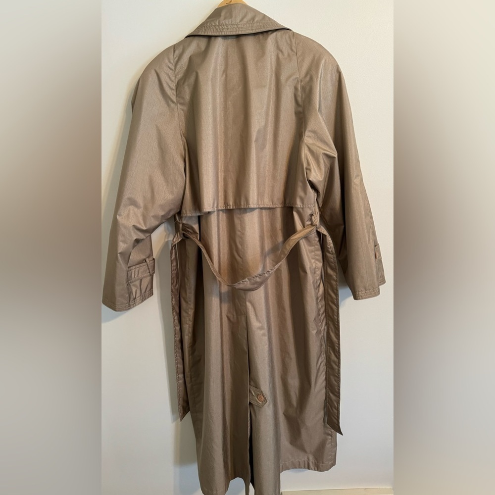 Brem Rainwear Women’s Double-Breasted Belted Trench Coat Size 18 - Picture 6 of 8